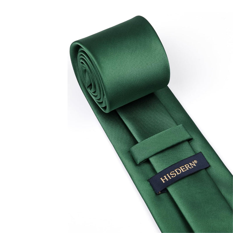 Solid Tie Handkerchief Clip - MATTE GREEN