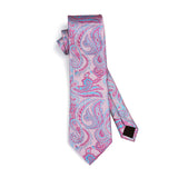 Paisley Tie Handkerchief Set - PINK-PAISLEY