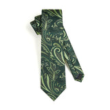 Paisley Tie Handkerchief Set - D1-GREEN8