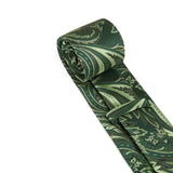 Paisley Tie Handkerchief Set - D1-GREEN8