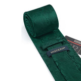 Paisley Tie Handkerchief Set - A12-DARK GREEN