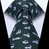 Dog Tie Handkerchief Set - GREEN/WHITE