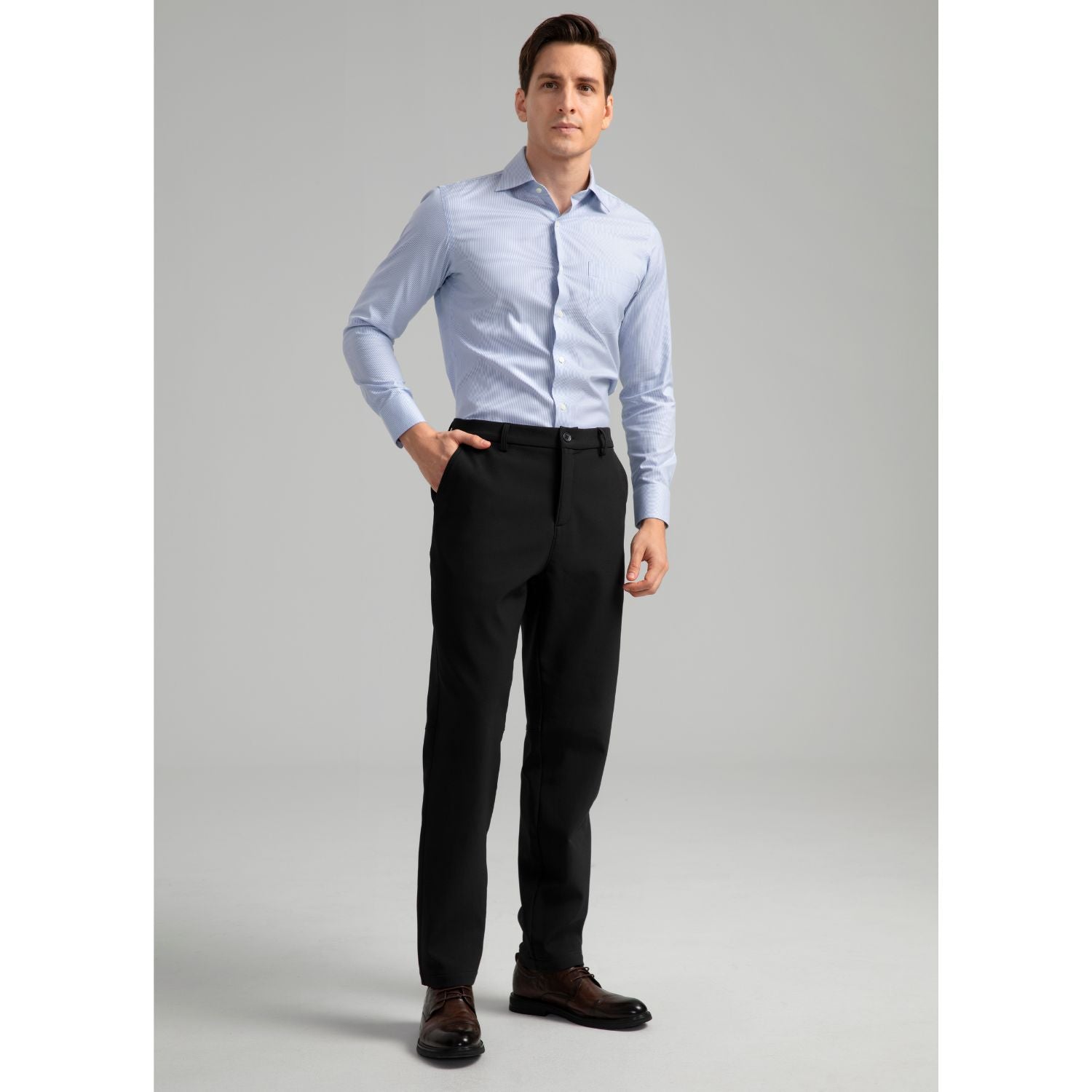 Hisdern Heat Men's Golf Pants Stretch Comfy Work Dress