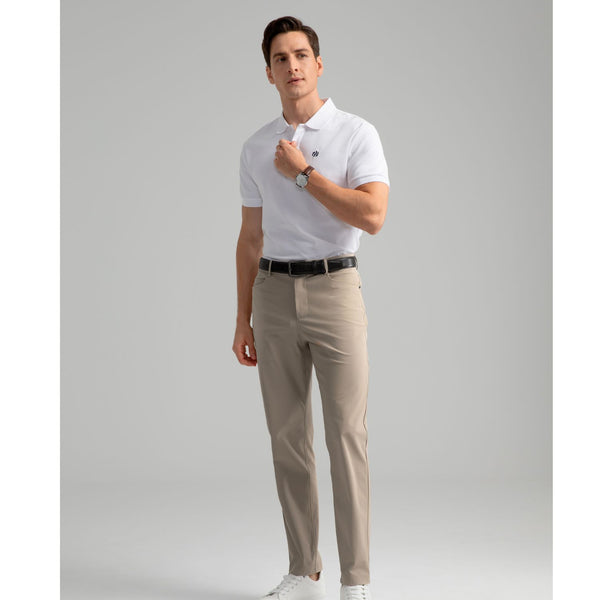 Hisdern Flex 503 Men‘s Golf Pants Slim Fit Stretch for Business Casual