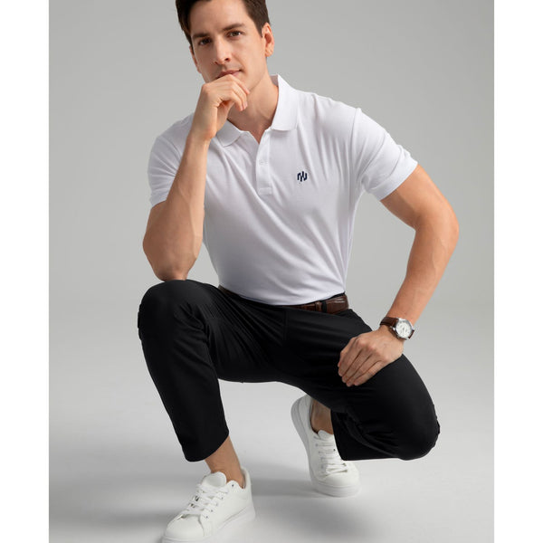 Hisdern Flex Men‘s Golf Pants Slim Fit Stretch for Business Casual