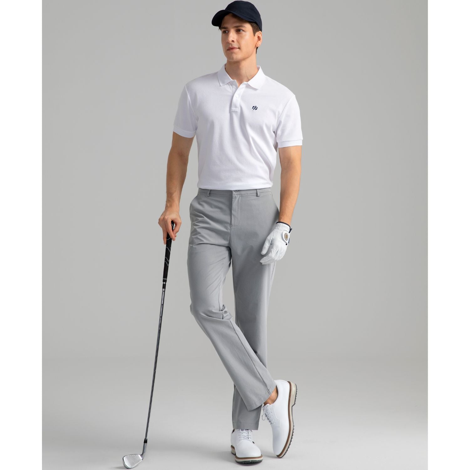Hisdern Flex 301 Men's Stretch Dress Pants Classic Fit Casual Pants fo