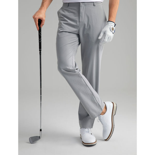 Hisdern Flex 301 Men's Golf Pants Classic Fit Stretch Dress Pants for Casual Wear