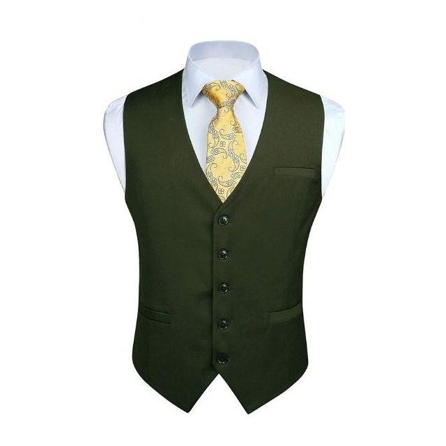 Formal Suit Vest - GREEN