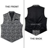 Gothic Lapel Party Vest for Men - GREY-9