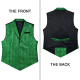 Gothic Lapel Party Vest for Men - GREEN-9