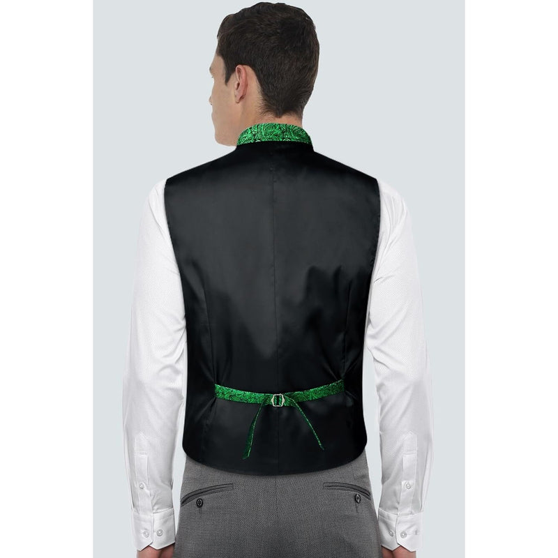 Gothic Lapel Party Vest for Men - GREEN-9