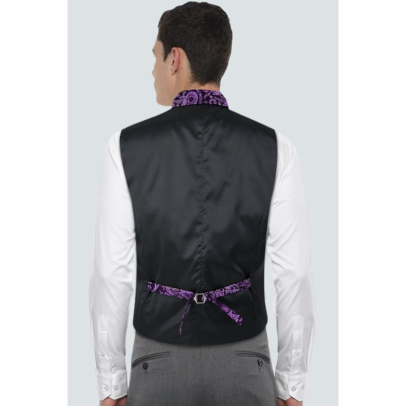 Gothic Lapel Party Vest for Men - PURPLE-9