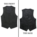 Solid Slim Suit Vest - A3-DARK GREY