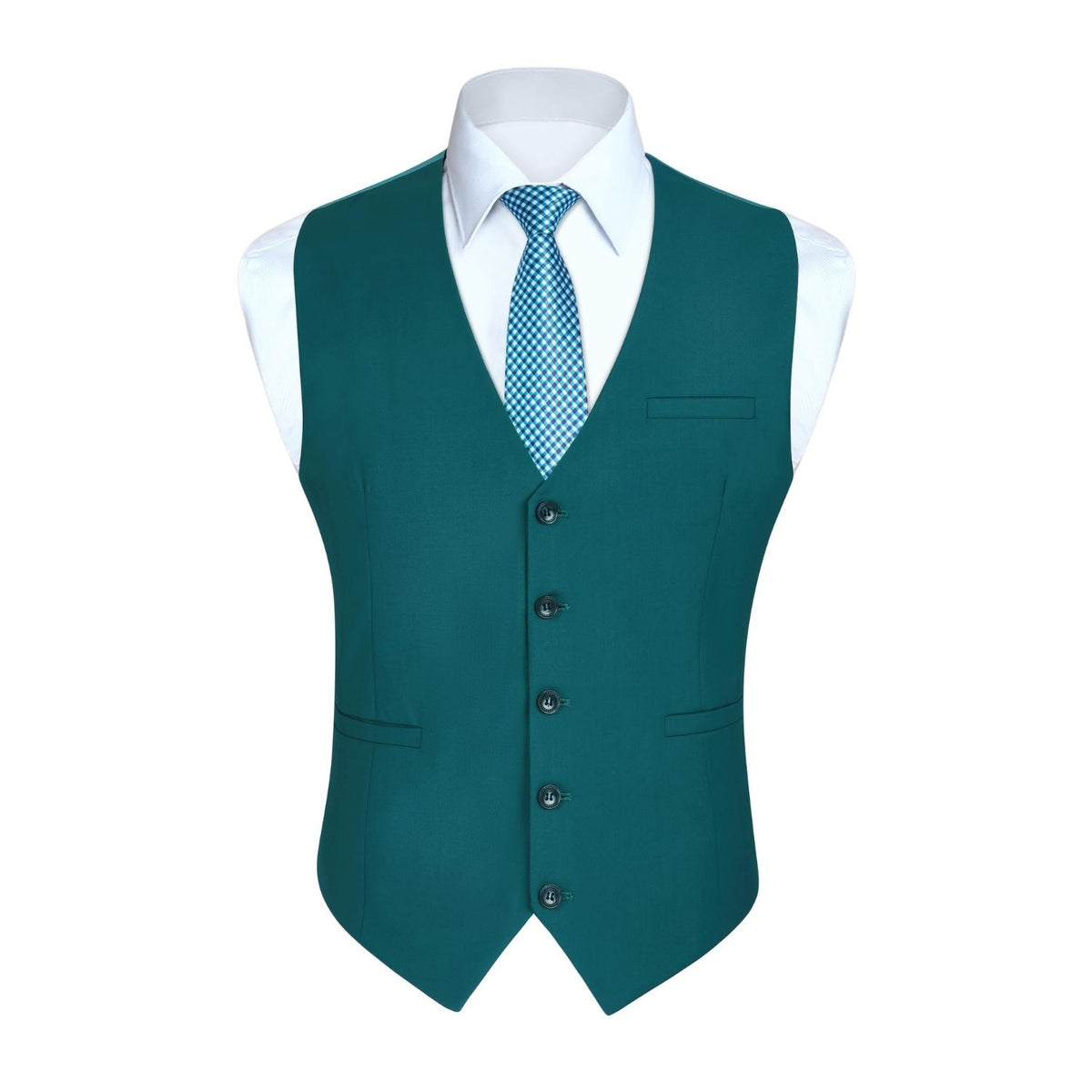 HISDERN Men's Formal Dress Vest - Silk Business Waistcoat For Weddings & Office Wear HISDERN Men's Formal Dress Vest - Silk Business Waistcoat For Weddings & Office Wear