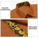 Men's Dress Shirt with Pocket - PINK/PAISLEY