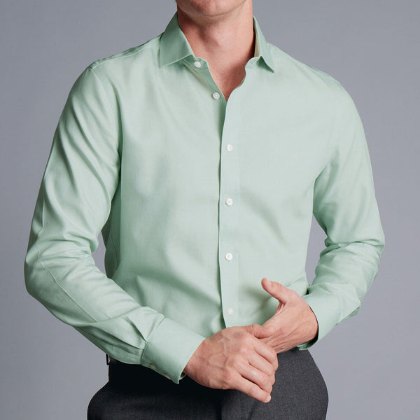 Hisdern Stretch Non-Iron Dress Shirt for Corporate Workwear