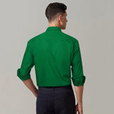 Men's Dress Shirt with Pocket - EMERALD GREEN