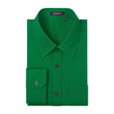 Men's Dress Shirt with Pocket - EMERALD GREEN