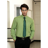 Men's Shirt with Tie Handkerchief Set - 08-GREEN 2