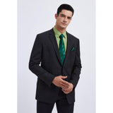 Men's Shirt with Tie Handkerchief Set - GREEN