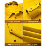 Men's Dress Shirt with Pocket - YELLOW