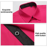 Men's Dress Shirt with Pocket - HOT PINK