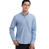 Men's Dress Shirt with Pocket - 02-LIGHT BLUE
