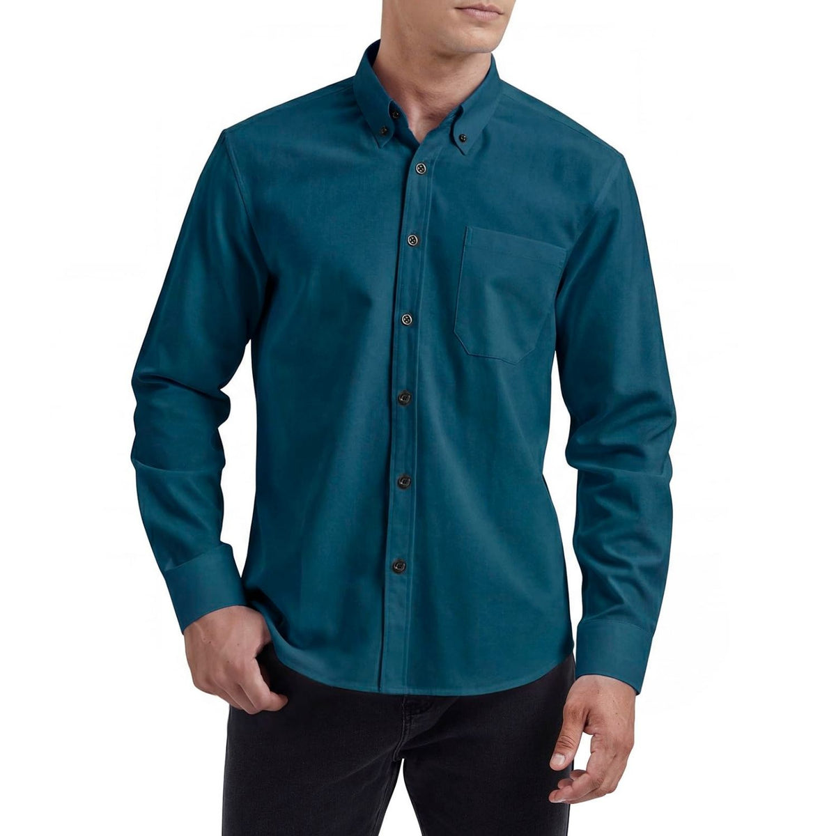 teal dress shirt Mens Teal Athletic Fit Dress Shirt | Teal Muscle Fit Shirt