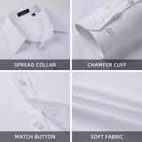 Casual Formal Shirt with Pocket - 01-WHITE 