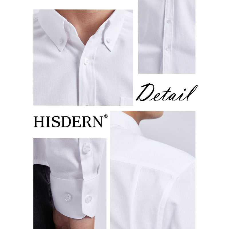 Men's Dress Shirt with Pocket - 01-WHITE