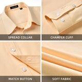 Casual Formal Shirt with Pocket - LIGHT YELLOW 