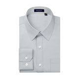 Men's Dress Shirt with Pocket - LIGHT GREY