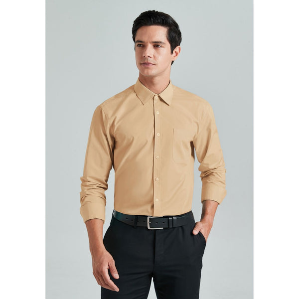 Men's Dress Shirt with Pocket - CHAMPAGNE