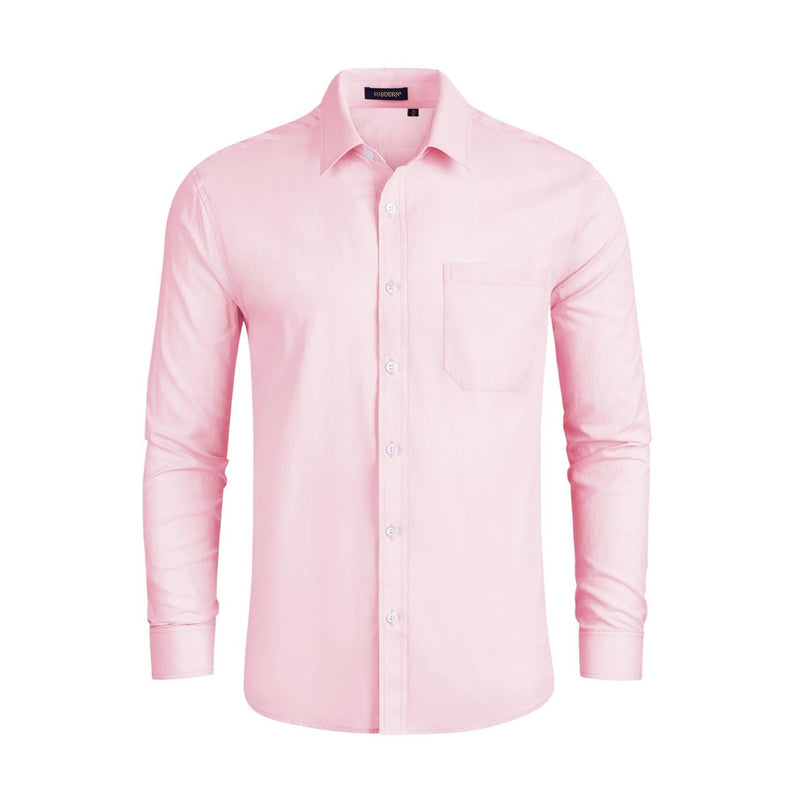 Men's Dress Shirt with Pocket - PINK