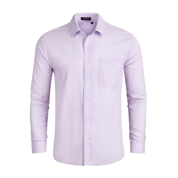 Men's Dress Shirt with Pocket - LAVENDER