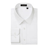 Men's Dress Shirt with Pocket - WHITE