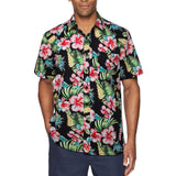 Funky Hawaiian Shirts with Pocket - BLACK-1