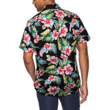 Funky Hawaiian Shirts with Pocket - BLACK-1