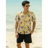 Funky Hawaiian Shirts with Pocket - YELLOW-2