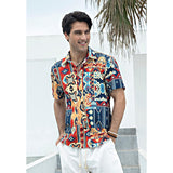 Funky Hawaiian Shirts with Pocket - COLORFUL