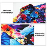 Funky Hawaiian Shirts with Pocket - A7-BLUE FRUIT