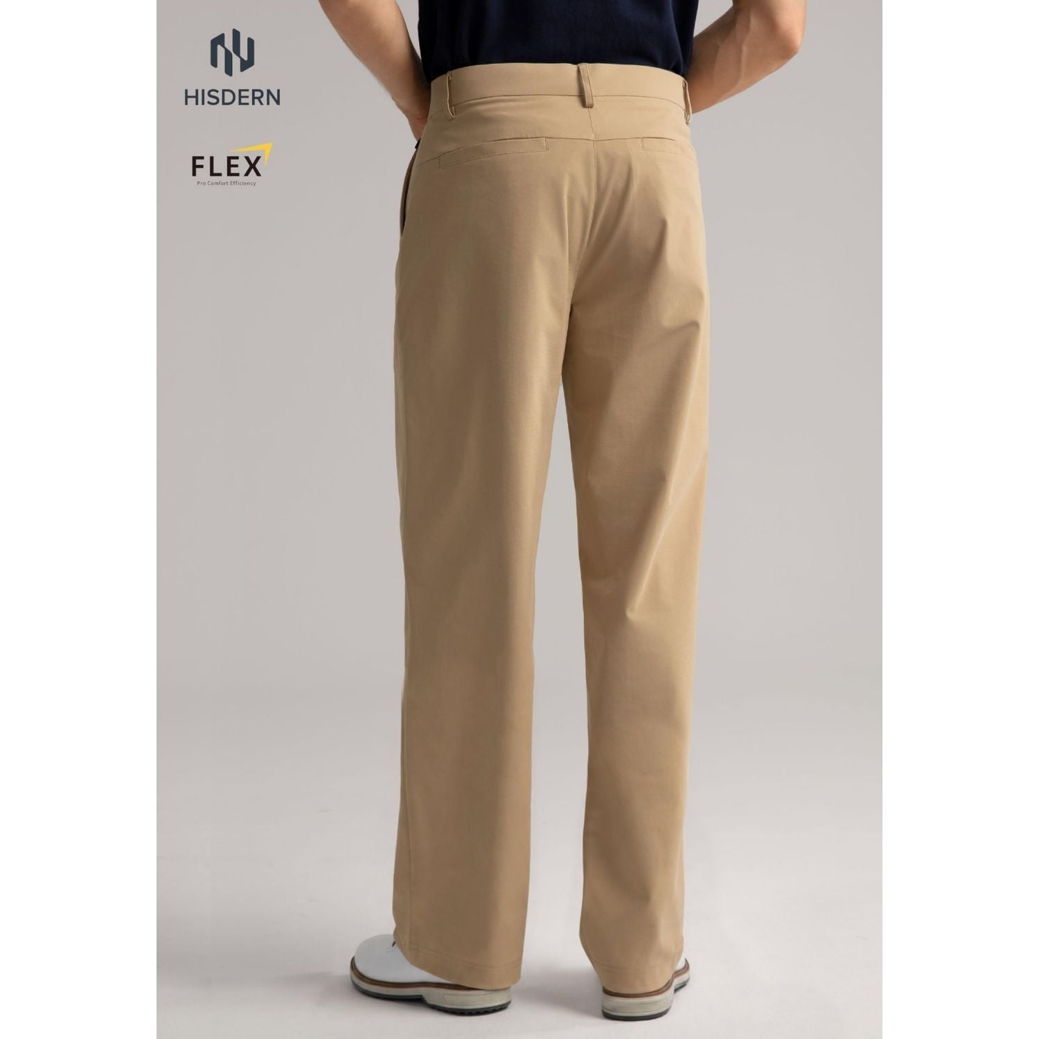 Hisdern Flex 505 Men's Wide-Leg Business Casual Khaki Pants Seamless Comfort