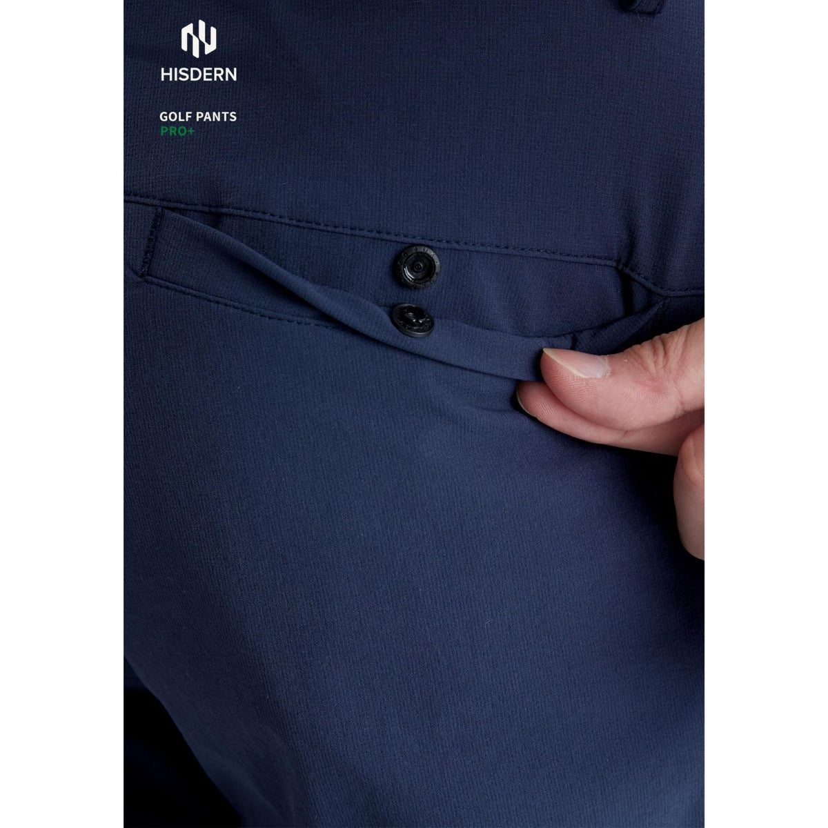 Hisdern 709 Pro+ Men's Golf Pants Stretch Navy Blue Lightweight for Casual