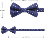 Plaid Pre-Tied Bow Tie - CHECK - BLUE/YELLOW