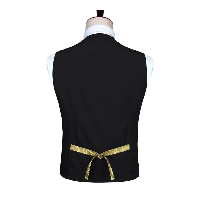 Paisley 5pc Suit Vest Set - BLACK-01