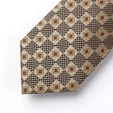 Plaid Tie Handkerchief Set - C-GOLD 