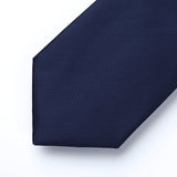 Houndstooth Tie Handkerchief Set - B-NAVY BLUE 