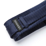 Polka Dot Tie Handkerchief Set - A-NAVY BLUE/WHITE 1 
