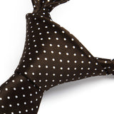 Polka Dot Tie Handkerchief Set - A-BROWN/WHITE 
