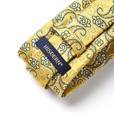 Paisley Tie Handkerchief Set - A40-YELLOW 